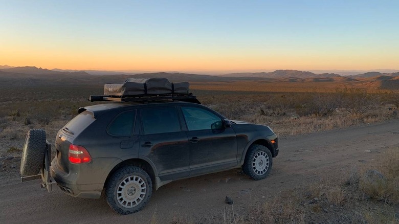 2008 Porsche Cayenne Turbo Overlander on a dirt road image