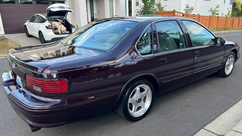 1996 Chevy Impala SS rear three-quarter image