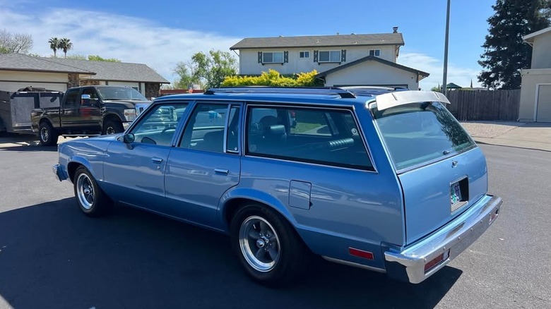 1981 Chevy Malibu wagon rear three-quarter image