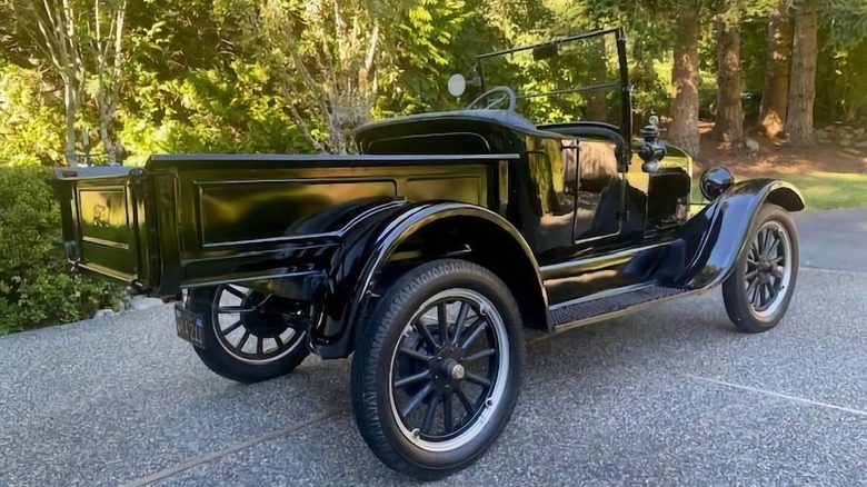 1926 Ford Model T pickup rear three-quarter image