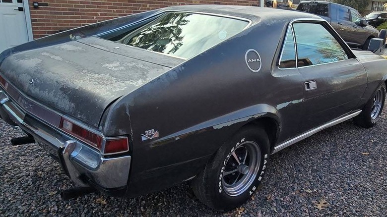 1968 AMC AMX project rear three-quarter image