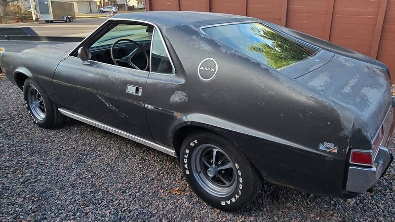 1968 AMC AMX project rear three-quarter image