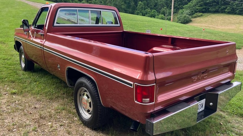 1977 GMC Sierra Grande 2500 Pickup rear three-quarter image