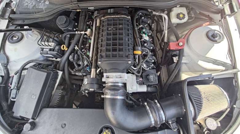 2010 Chevrolet Camaro SS supercharged engine image