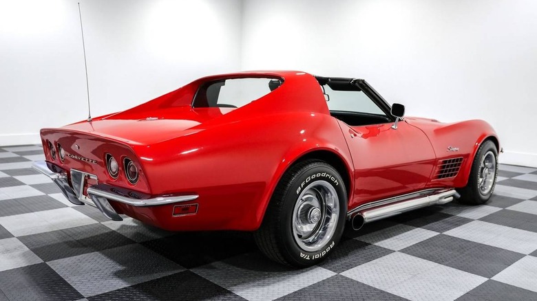 1972 Chevy Corvette Stingray rear three-quarter image