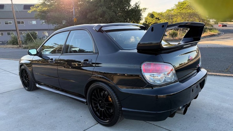 2007 Subaru Impreza WRX STi rear three-quarter image