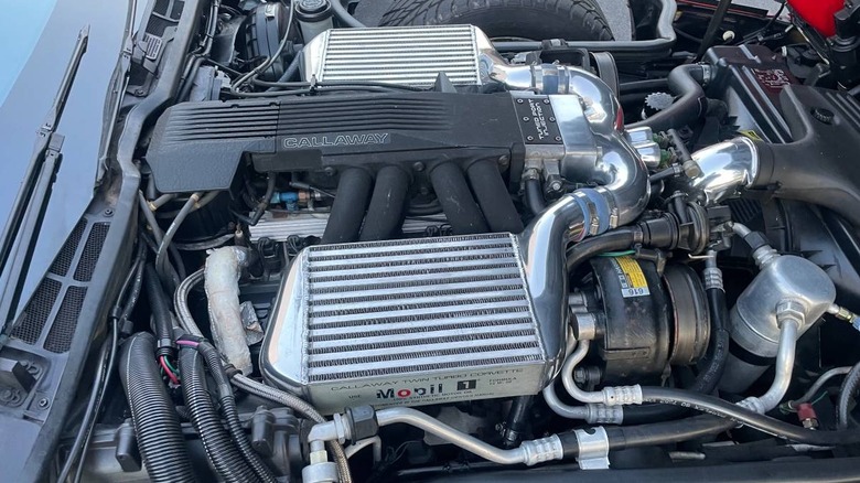 1987 Chevy Corvette Callaway Twin Turbo engine image