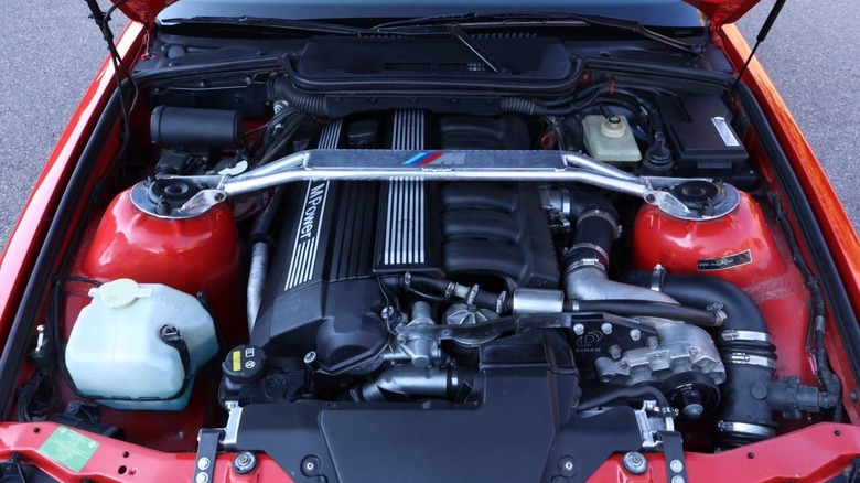 Supercharged 1995 BMW M3 engine compartment image