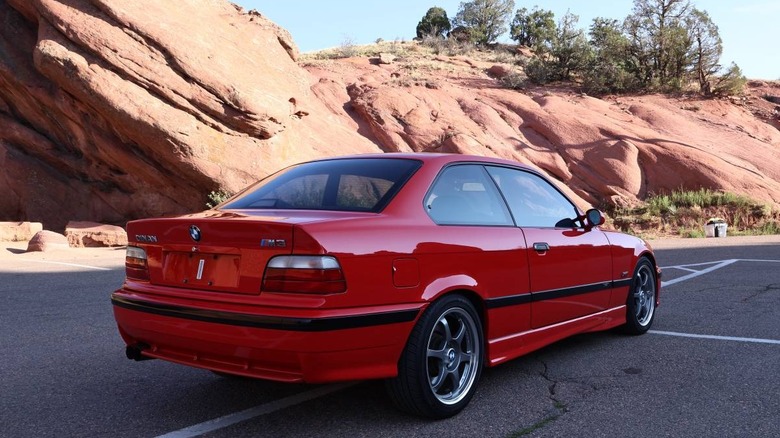 Supercharged 1995 BMW M3 rear three-quarter image