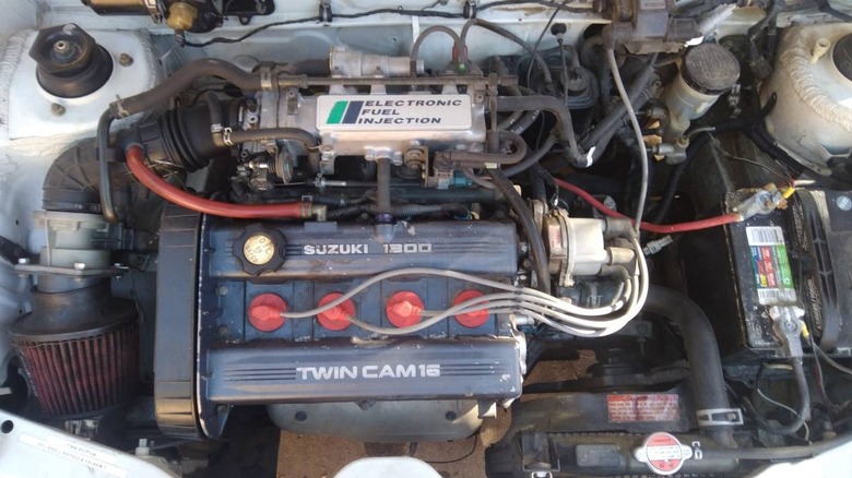 1991 Suzuki Swift GT-I convertible G13B engine image
