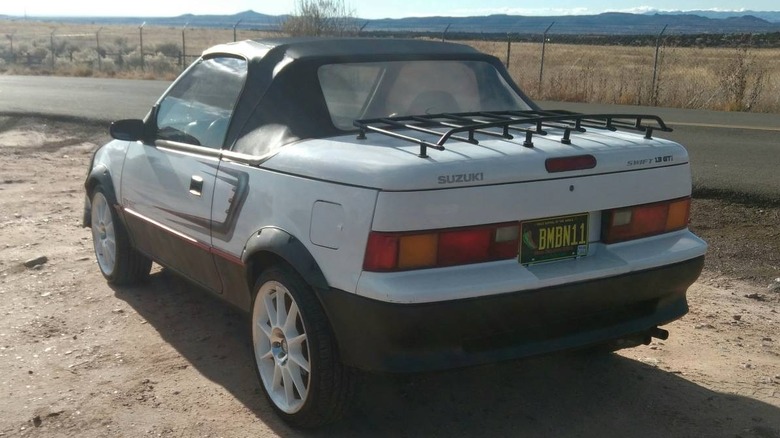 1991 Suzuki Swift GT-I convertible rear three-quarter image
