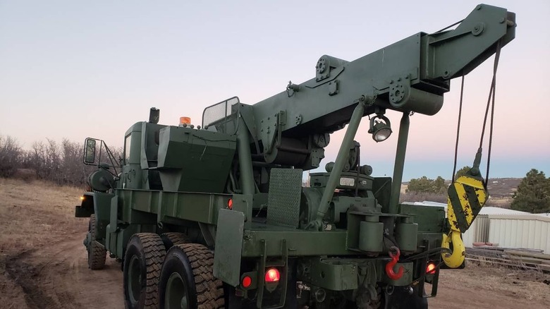 1970 American General M816 Wrecker rear three-quarter image