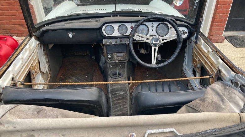 1965 Honda S600 project dashboard image