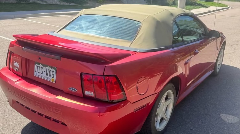 1999 Ford Mustang GT rear three-quarter image