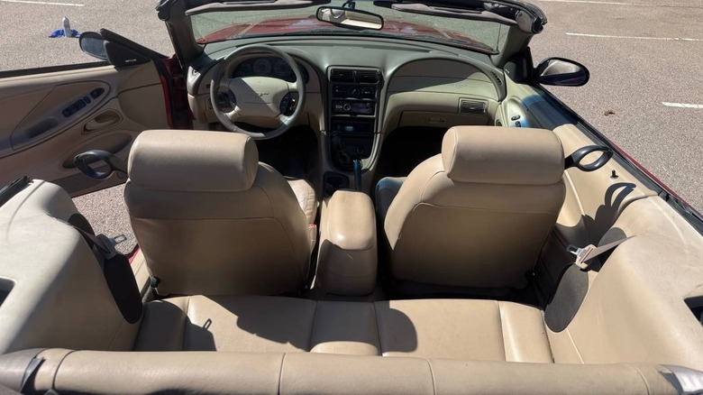 1999 Ford Mustang GT top-down interior image
