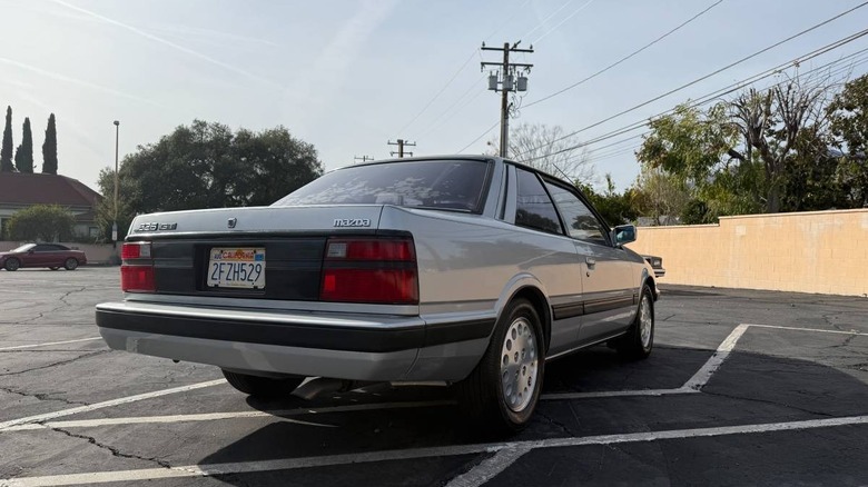 1987 Mazda 626 Turbo Coupe rear three-quarter image