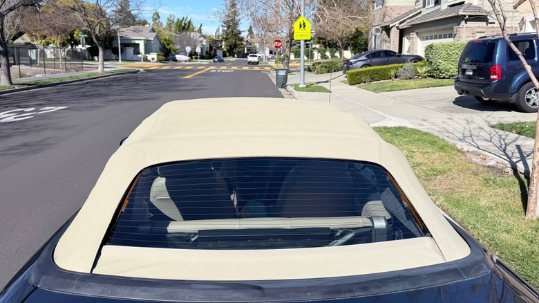 1999 Ford Mustang GT convertible top detail