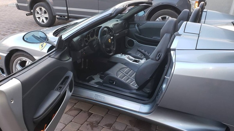 2003 Ferrari 360 Modena Spider cabin image with door open