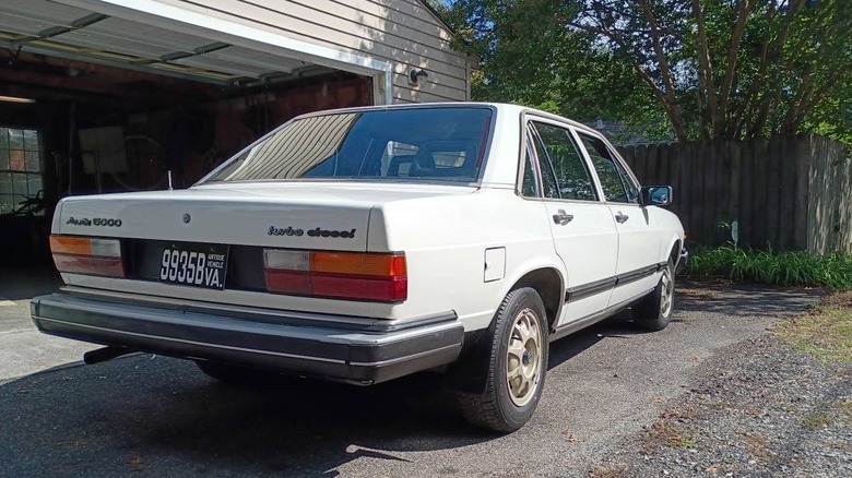 1983 Audi 5000 Turbo Diesel rear three-quarter image