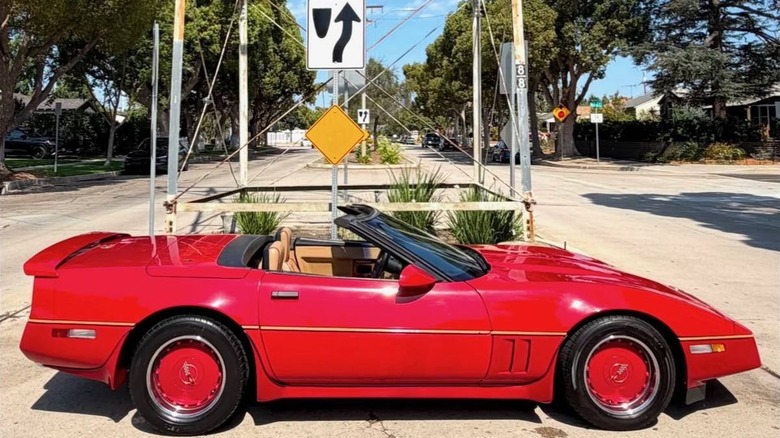 1986 Chevy Corvette convertible full passenger side image