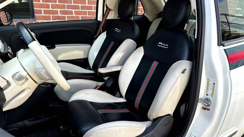 2012 Fiat 500 by Gucci interior image