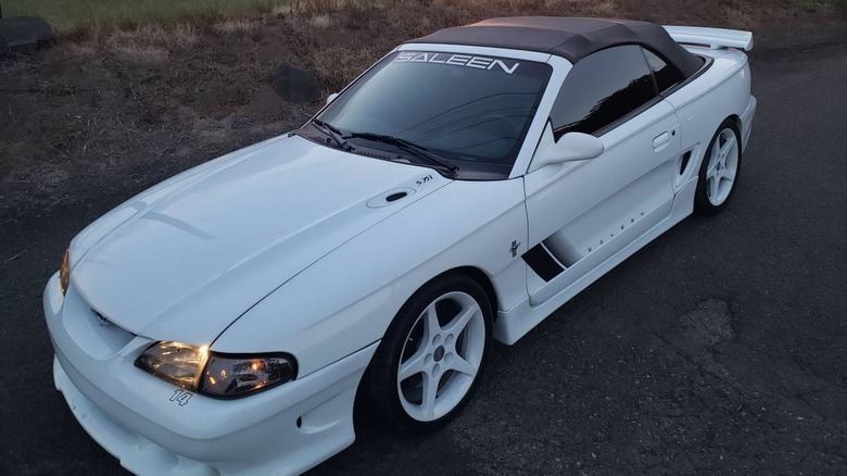1994 Saleen Mustang S351 homage front view with the top up image
