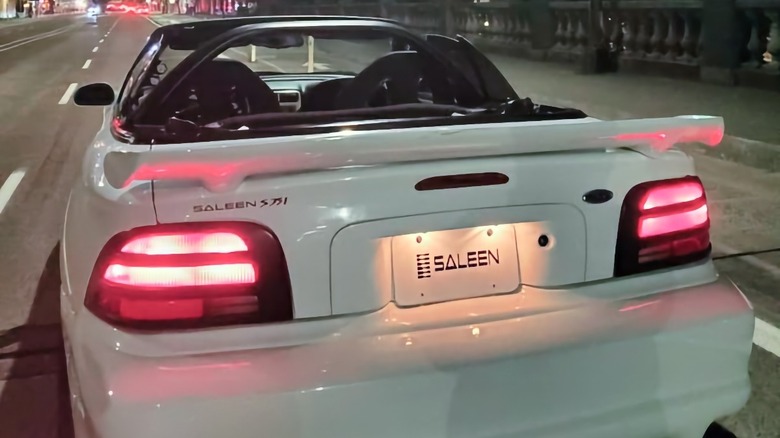 1994 Saleen Mustang S351 homage rear end at night image
