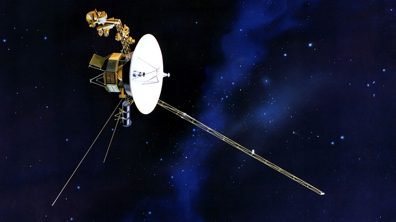 Rendering of Voyager 1 in Flight