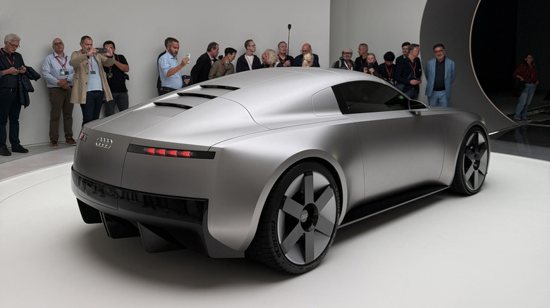 Rear 3/4 view of the Audi Concept C