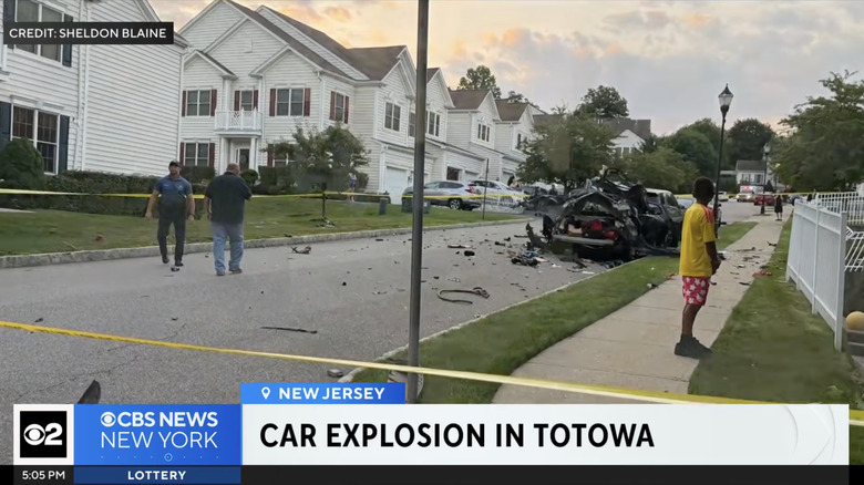 Audi explodes in Totowa, New Jersey, neighborhood Monday morning