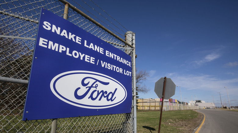 WINDSOR, CANADA - APRIL 1: The Ford Motor Company Windsor Engine Plant is shown on April 1, 2025 in Windsor, Canada. U.S. President Donald Trump has been referring to tomorrow, April 2, as "Liberation Day", when his administration will begin implementing sweeping new tariffs on goods imported into the United States from other countries.