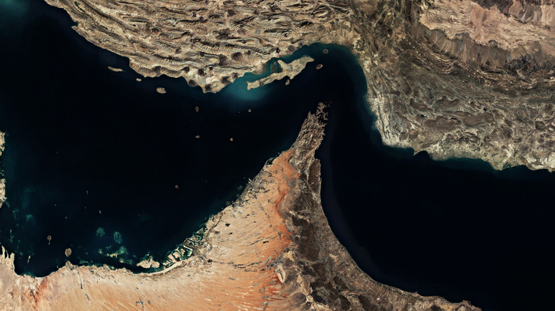 Strait of Hormuz from above