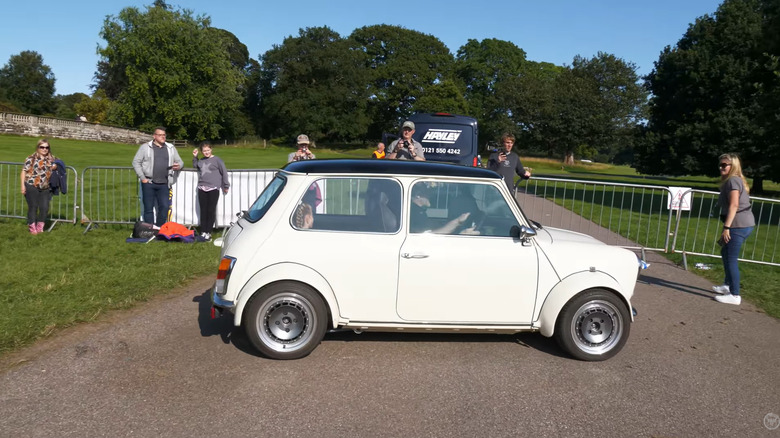A running and driving Binky