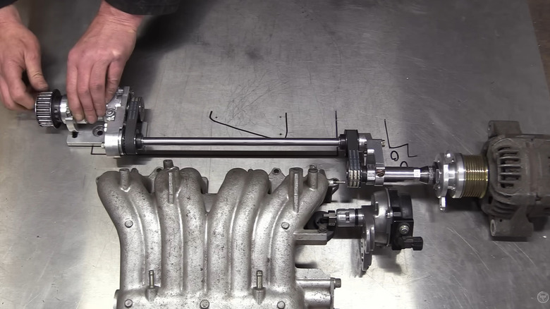 Engineering a complicated alternator drive
