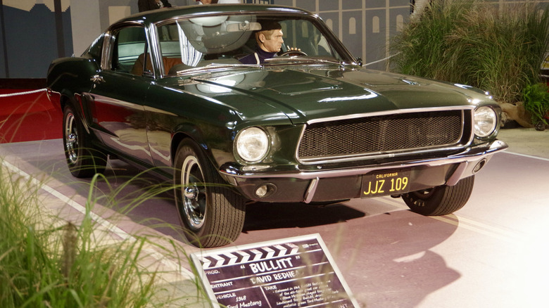 The green 1968 Ford Mustang GT 390 used by Steve McQueen in the movie Bullitt