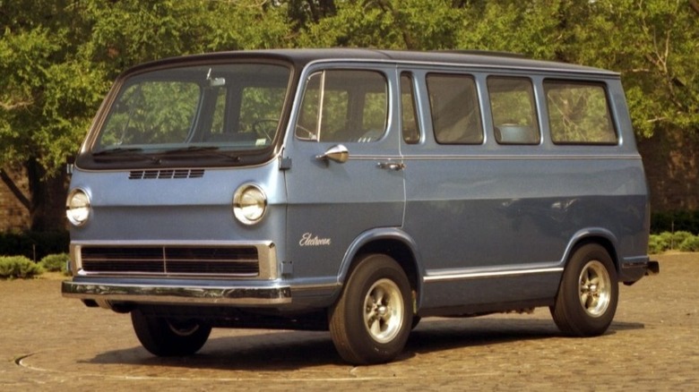 The silver 1966 Electrovan
