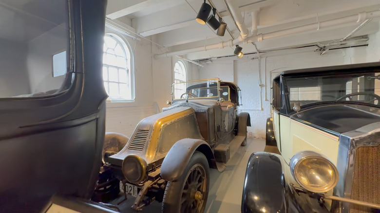 A 1912 Renault with the Coal Scuttle hood and rear radiator at the Larz Anderson Automotive Museum