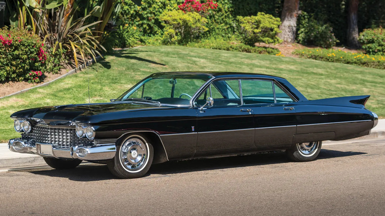 Black 1959 Cadillac Eldorado Brougham parked on the street