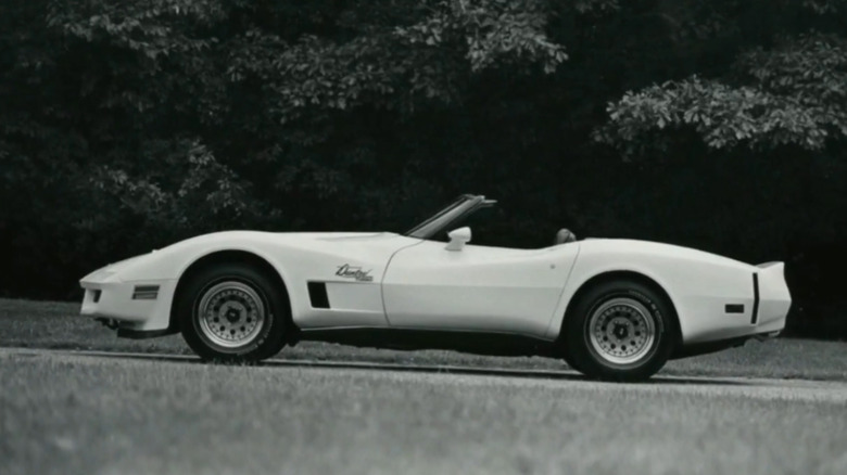 1980 Duntov Turbo Corvette in profile in white