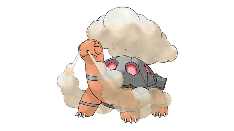 An illustration of the Pokémon Torkoal