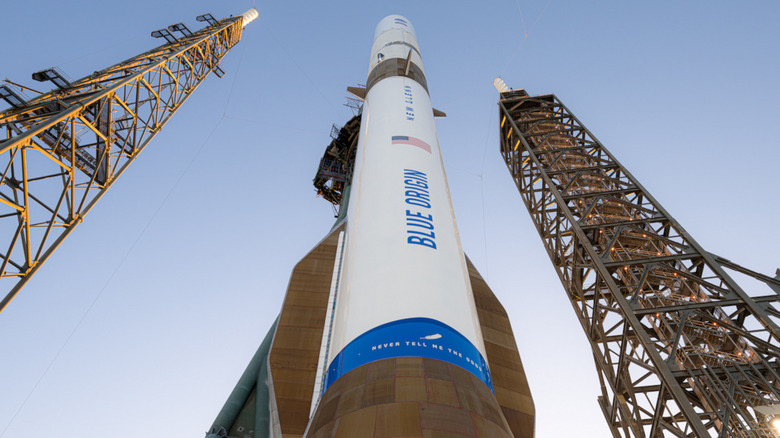 Blue Origin's New Glenn rocket on the launch pad