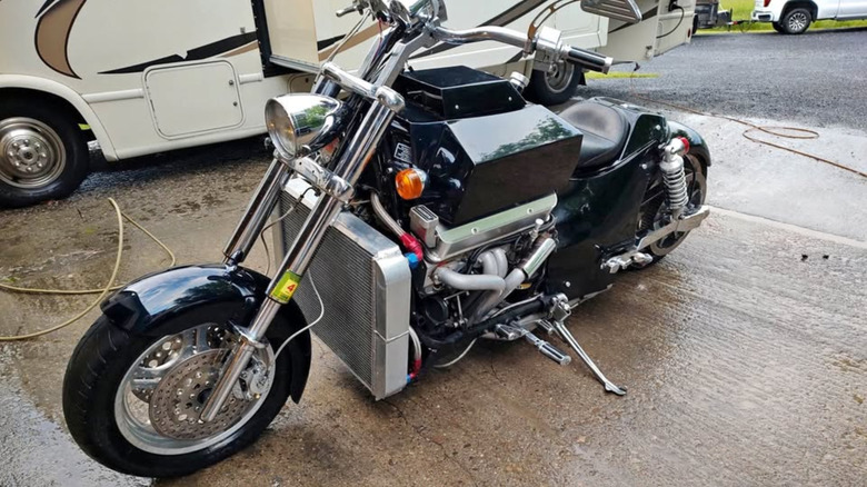 A Boss Hoss motorcycle