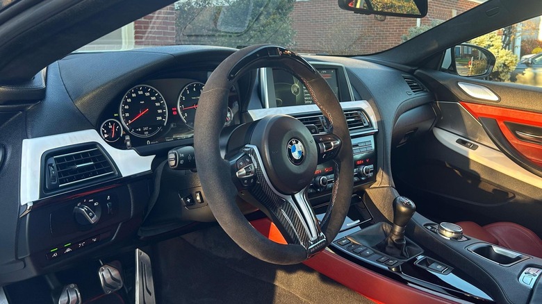 2015 BMW F06 M6 Gran Coupe interior cabin manual transmission