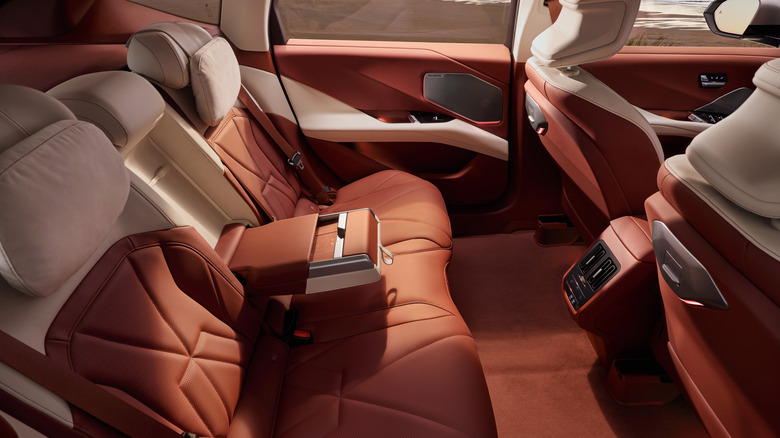 Back seat of a BMW iX3L
