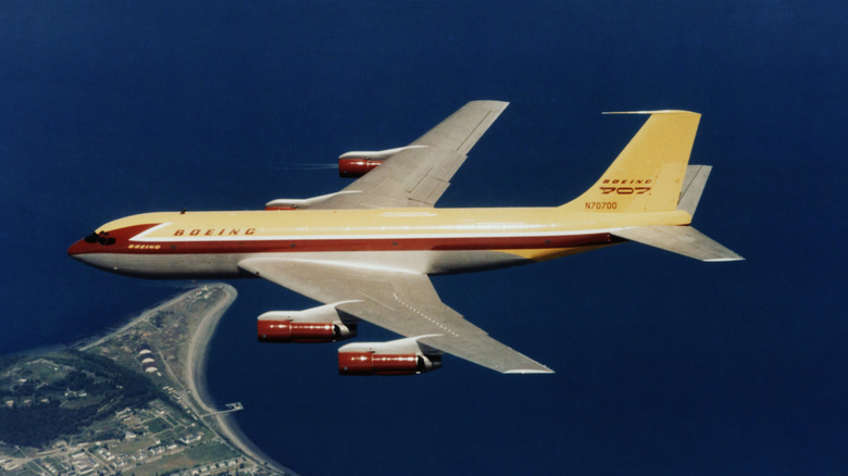 Boeing's 367-80 airborne