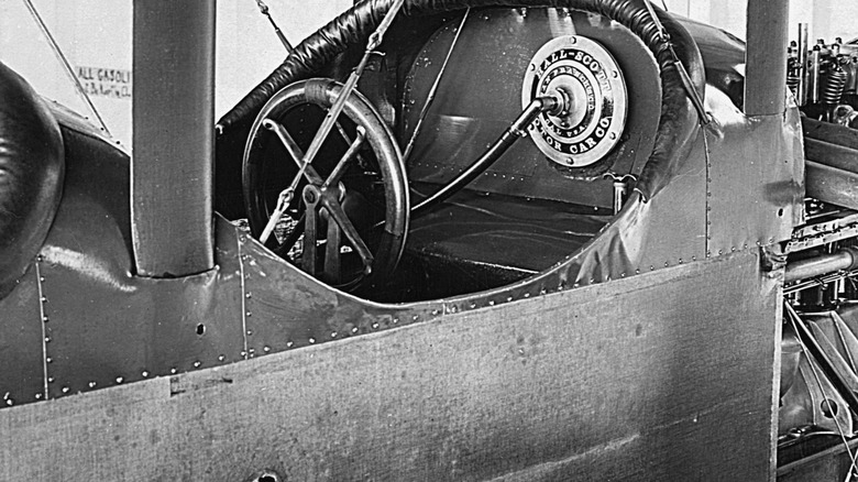 Cockpit of a B&W seaplane