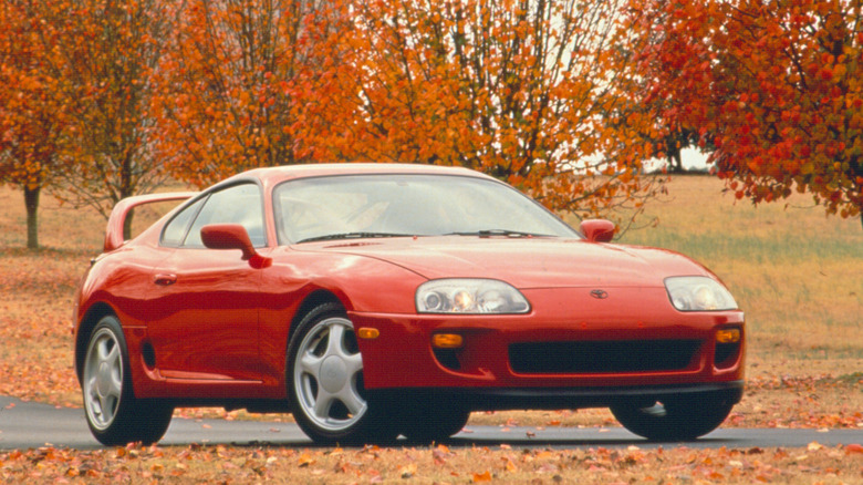 Toyota Supra in stock condition