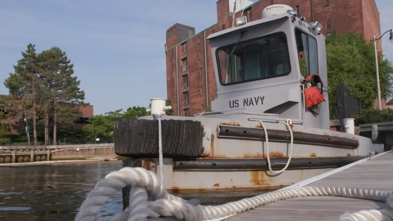 A Boomin' Beaver tugboat in Charlestown MA.