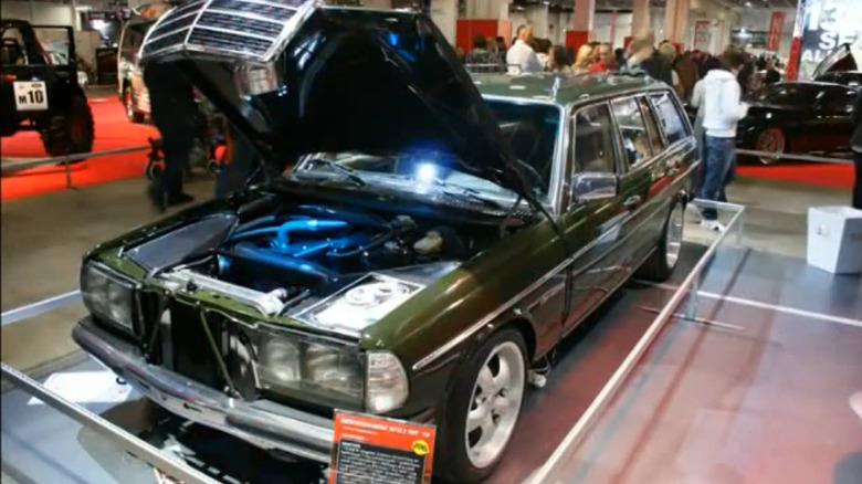 The Green Ford Barra inline-six-swapped W123 Mercedes 300TD wagon built by Valtonen Motorsport