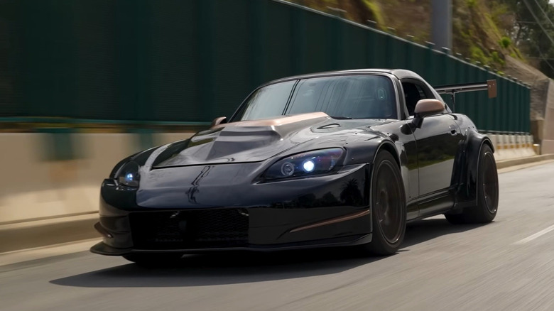 Honda S2000 with Dodge Viper 8.4-liter V10 swapped in driving on LA streets